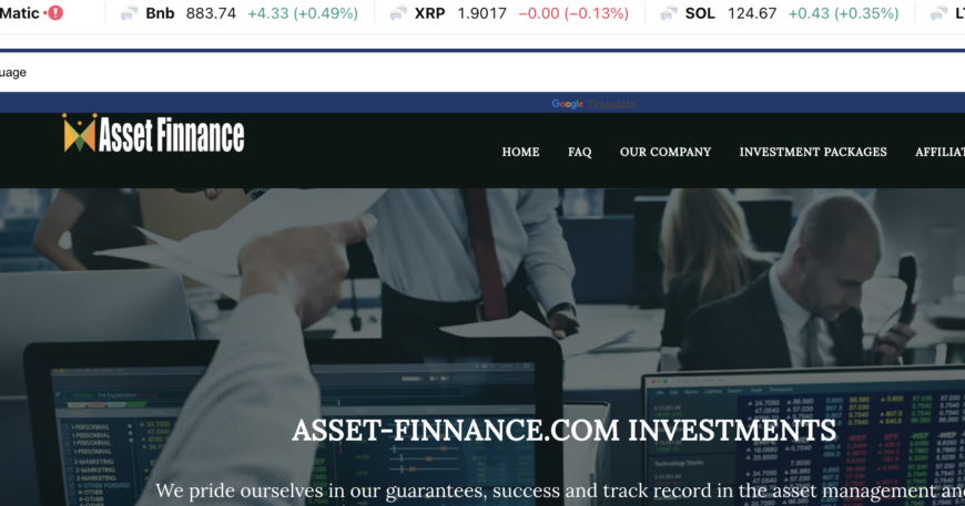 Asset-finnance.com Review: Bitcoin Trading Scam
