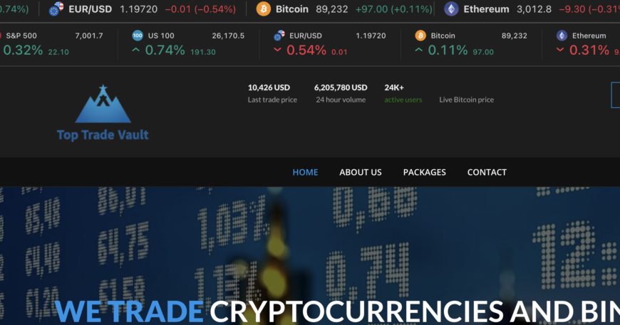 Toptradevault.com Detailed Fraud Analysis