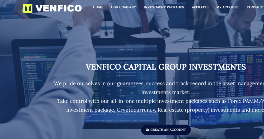 Venfico.com Review: Investment Scam Platform