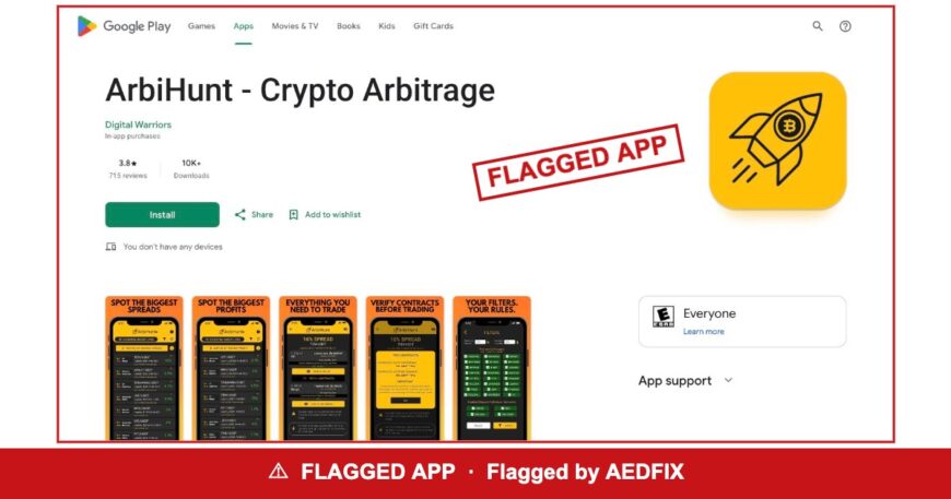 ArbiHunt — flagged