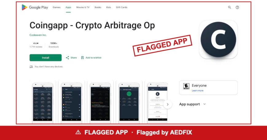 Coingapp — flagged
