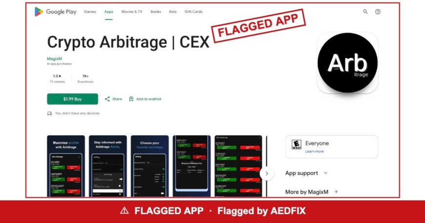 Crypto Arbitrage CEX — flagged