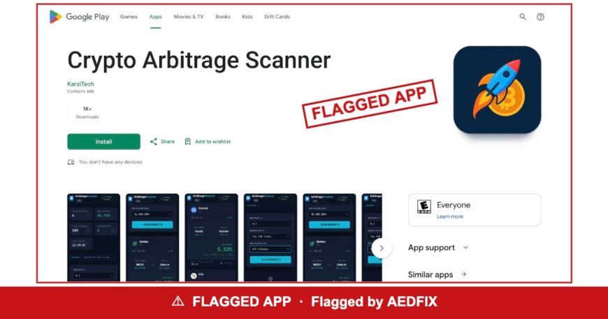 Crypto Arbitrage Scanner — flagged