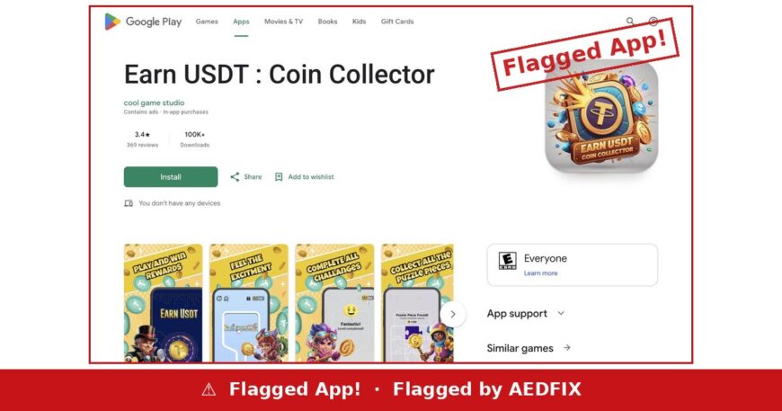 Earn USDT Coin Collector