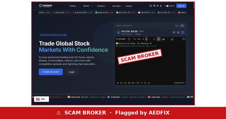 Superior Wealth Capital scam broker warning