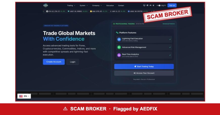 Apexedgemarket flagged by regulators