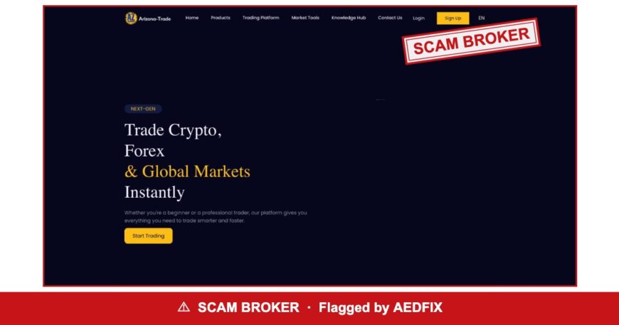 Arizona Trade — flagged scam broker