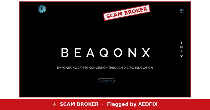 BeaqonX scam broker warning