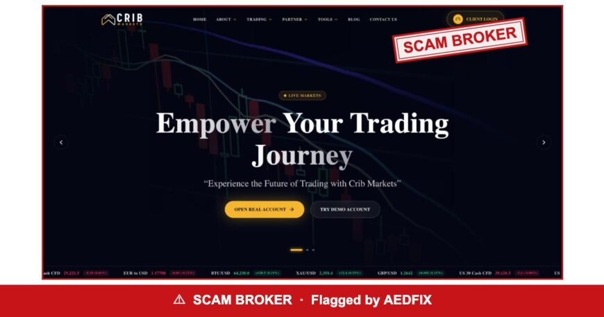 CRIB Markets — flagged scam broker