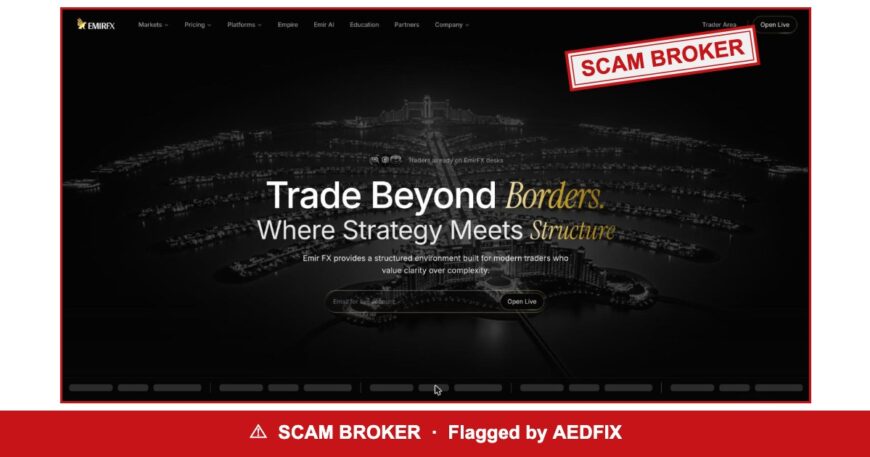 EmirFX — flagged scam broker