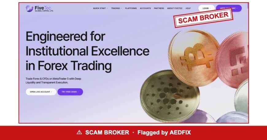 FiveTec Global Capital — flagged scam broker