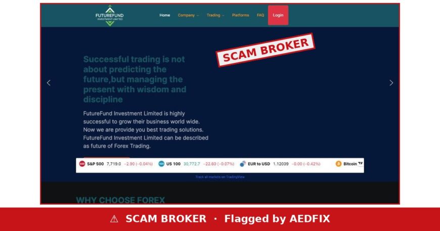 FutureFund Investment scam broker warning