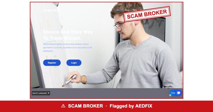 GainLiteX — flagged scam broker
