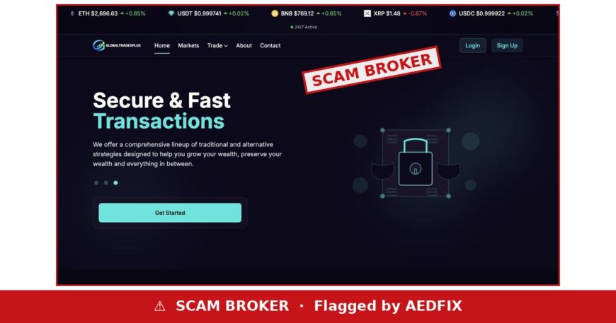 GlobalTradex scam broker warning