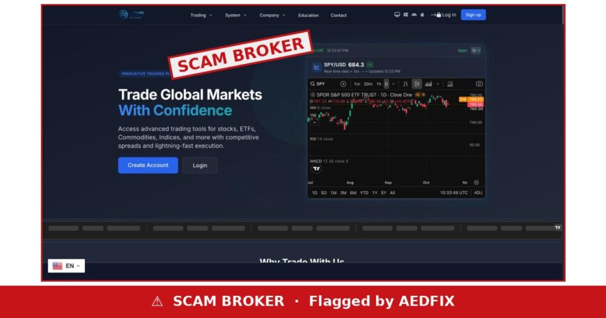 IQTrade Market scam warning — AEDFIX