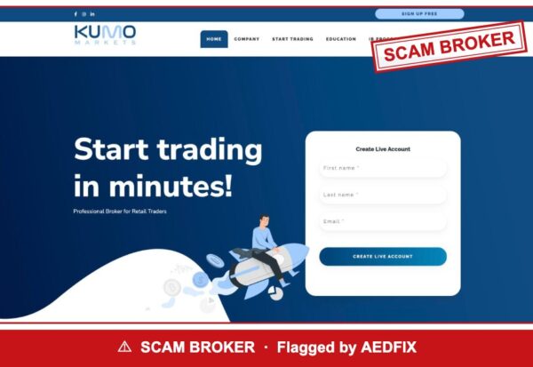 Kumo Markets — flagged scam broker