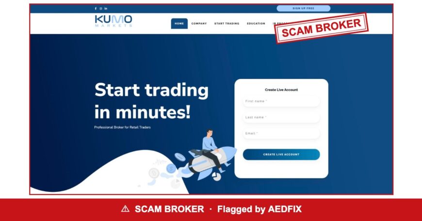 Kumo Markets — flagged scam broker