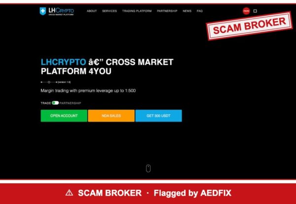 LH-Crypto — flagged scam broker