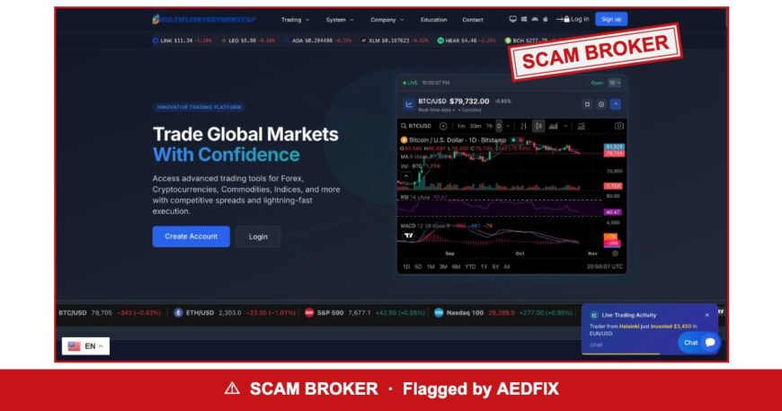 Multiple Investment Capital — flagged scam broker