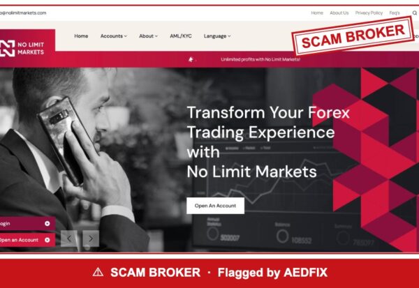 No Limit Markets — flagged scam broker