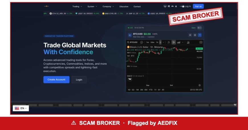 Phoenixxstocks — flagged scam broker