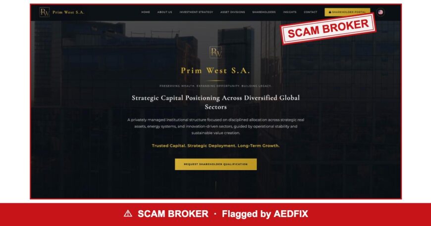 Prim West S.A. flagged by regulators