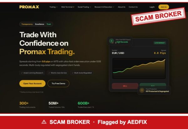 ProMax — flagged scam broker