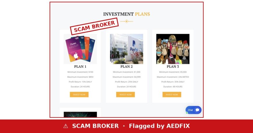 Richnet Earners scam broker warning