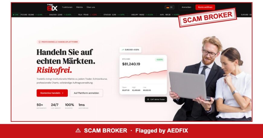 Trade6ix — flagged scam broker