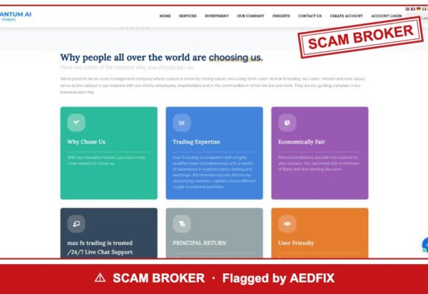 max fx trading — flagged scam broker